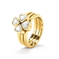 Heart4Heart Yellow Gold Plated Set Ring-